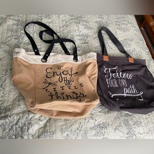 Two Thirty One tote bags

Gently used